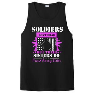 Soldier Dont Brag But Their Sisters Do Proud Army Sister PosiCharge Competitor Tank