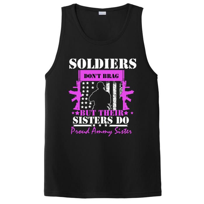 Soldier Dont Brag But Their Sisters Do Proud Army Sister PosiCharge Competitor Tank