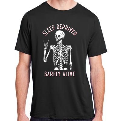 Sleep Deprived Barely Alive Skull Adult ChromaSoft Performance T-Shirt