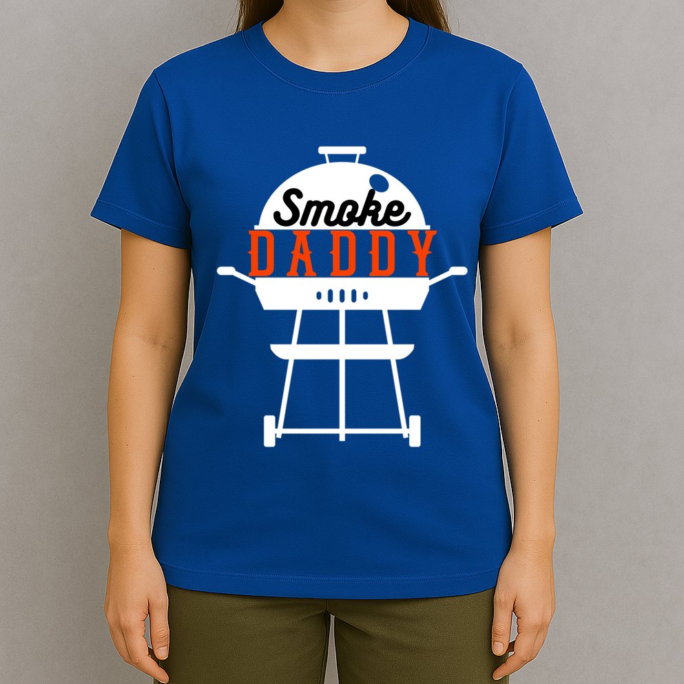 Smoky Daddy Bbq Grill Party Present Gift T-Shirt