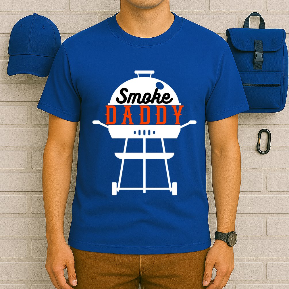 Smoky Daddy Bbq Grill Party Present Gift T-Shirt