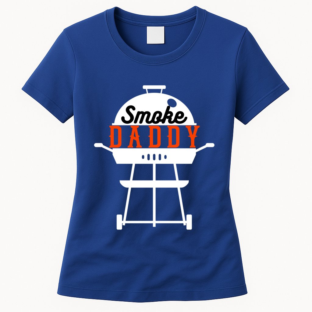 Smoky Daddy Bbq Grill Party Present Gift Womens T-Shirt
