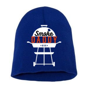 Smoky Daddy Bbq Grill Party Present Gift Short Acrylic Beanie