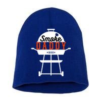 Smoky Daddy Bbq Grill Party Present Gift Short Acrylic Beanie