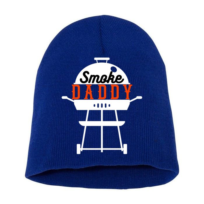 Smoky Daddy Bbq Grill Party Present Gift Short Acrylic Beanie