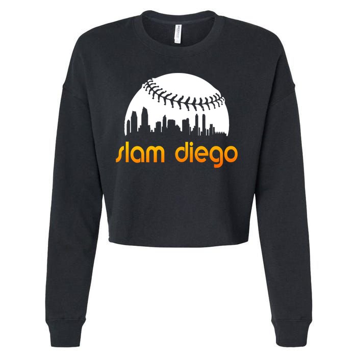 Slam Diego Baseball Fan Cropped Pullover Crew
