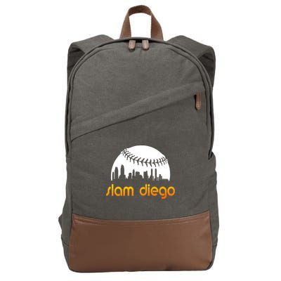 Slam Diego Baseball Fan Cotton Canvas Backpack