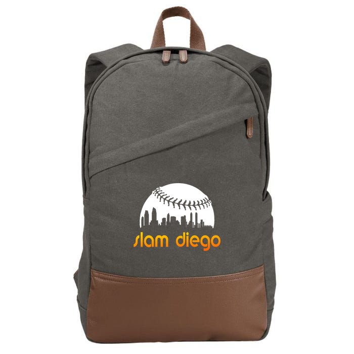 Slam Diego Baseball Fan Cotton Canvas Backpack