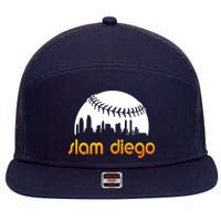 Slam Diego Baseball Fan 7 Panel Mesh Trucker Snapback Hat
