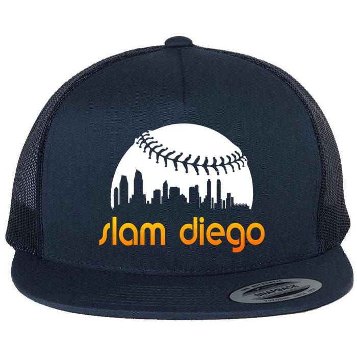 Slam Diego Baseball Fan Flat Bill Trucker Hat