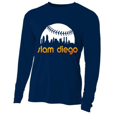 Slam Diego Baseball Fan Cooling Performance Long Sleeve Crew