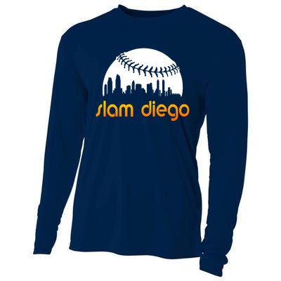 Slam Diego Baseball Fan Cooling Performance Long Sleeve Crew