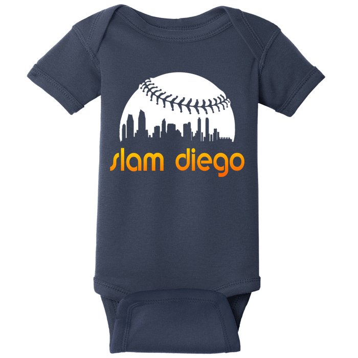 Slam Diego Baseball Fan Baby Bodysuit