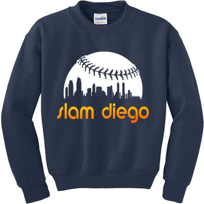 Slam Diego Baseball Fan Kids Sweatshirt