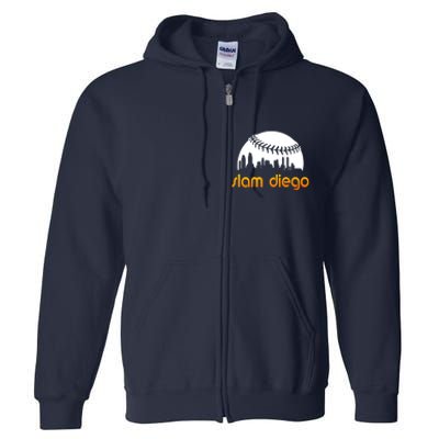 Slam Diego Baseball Fan Full Zip Hoodie