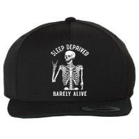 Sleep Deprived Barely Alive Wool Snapback Cap