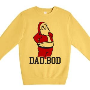 Santa Dad Bod Gift Premium Crewneck Sweatshirt