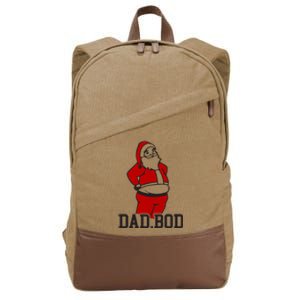 Santa Dad Bod Gift Cotton Canvas Backpack