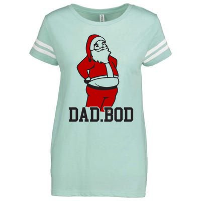 Santa Dad Bod Gift Enza Ladies Jersey Football T-Shirt