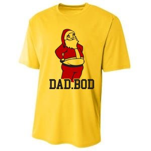 Santa Dad Bod Gift Performance Sprint T-Shirt