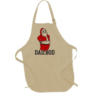 Santa Dad Bod Gift Full-Length Apron With Pockets