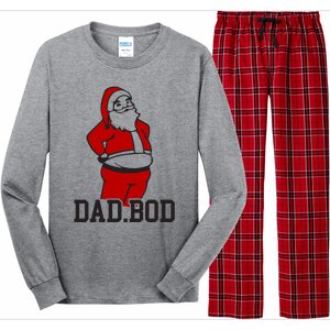 Santa Dad Bod Gift Long Sleeve Pajama Set