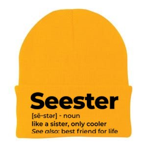 Seester Definition Best Friend For Life Knit Cap Winter Beanie