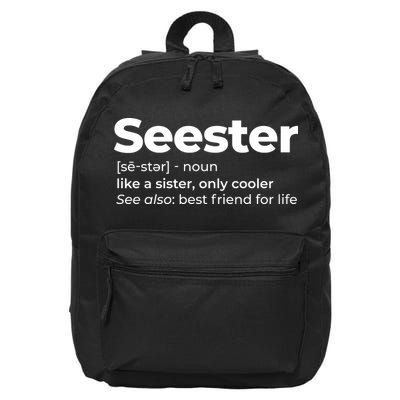 Seester Definition Best Friend For Life 16 in Basic Backpack
