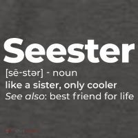 Seester Definition Best Friend For Life Vector Backpack