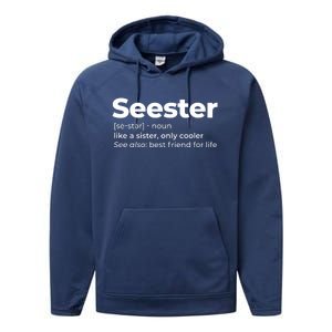 Seester Definition Best Friend For Life Performance Fleece Hoodie