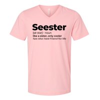 Seester Definition Best Friend For Life V-Neck T-Shirt