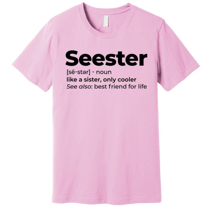 Seester Definition Best Friend For Life Premium T-Shirt