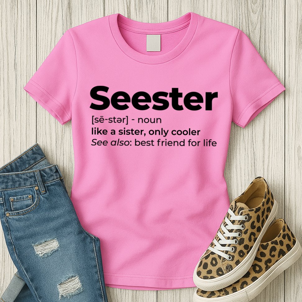 Seester Definition Best Friend For Life Womens T-Shirt