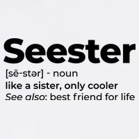 Seester Definition Best Friend For Life Garment-Dyed Sweatshirt