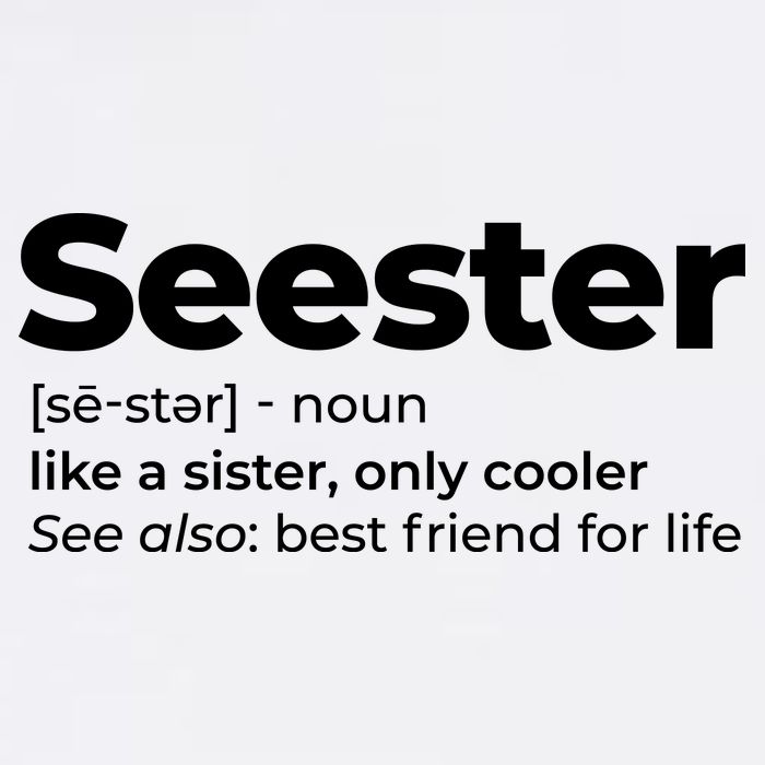 Seester Definition Best Friend For Life Garment-Dyed Sweatshirt