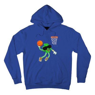 Shamrock Dabbing Basketball St Patricks Day Gift Hoodie