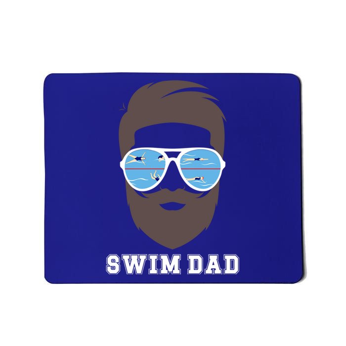 Swim Dad Beard Swimming Dad Of A Swimmer Father Cute Gift Mousepad