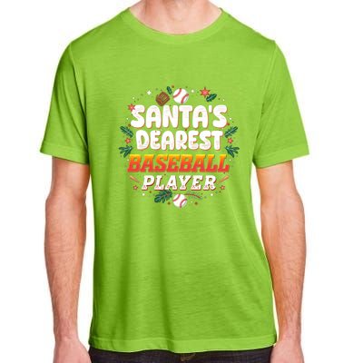 SantaS Dearest Baseball Player Funny Baseball Christmas Gift Adult ChromaSoft Performance T-Shirt