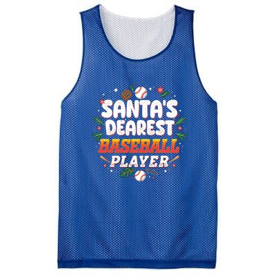 SantaS Dearest Baseball Player Funny Baseball Christmas Gift Mesh Reversible Basketball Jersey Tank