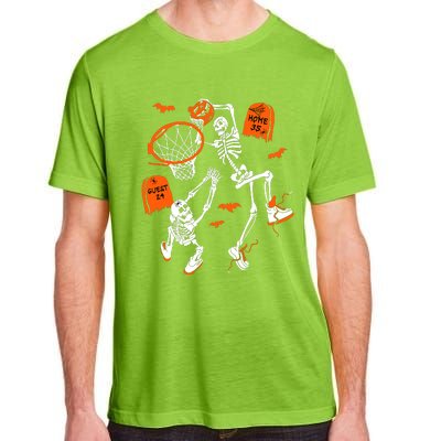 Skeleton Dunking Basketball Halloween Costume Adult ChromaSoft Performance T-Shirt