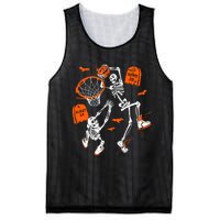 Skeleton Dunking Basketball Halloween Costume Mesh Reversible Basketball Jersey Tank