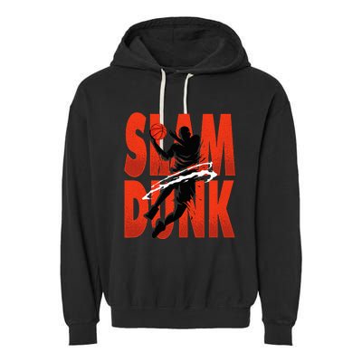 Slam Dunk Basketball Player Hoops Coach Garment-Dyed Fleece Hoodie