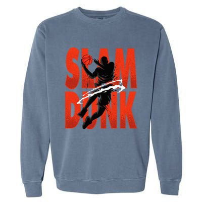 Slam Dunk Basketball Player Hoops Coach Garment-Dyed Sweatshirt