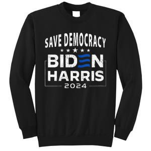 Save Democracy Biden Harris America Vote Blue 2024 Election Sweatshirt