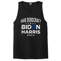 Save Democracy Biden Harris America Vote Blue 2024 Election PosiCharge Competitor Tank