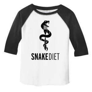 Snake Diet Black Toddler Fine Jersey T-Shirt