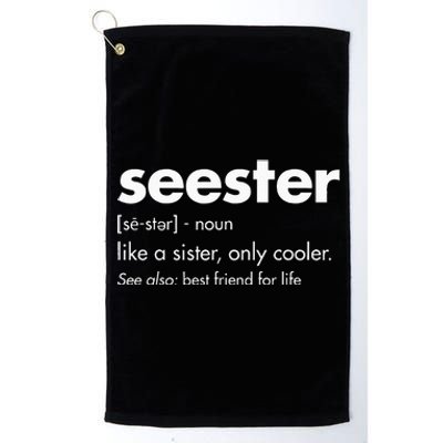 Seester Definition BestFriends BFF Platinum Collection Golf Towel