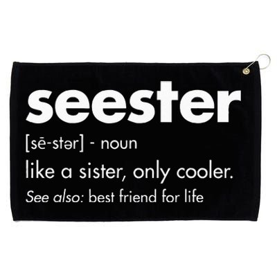 Seester Definition BestFriends BFF Grommeted Golf Towel