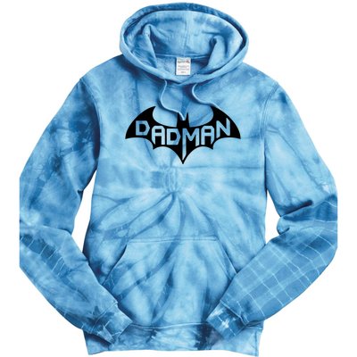 Super Dadman Bat Hero Funny Tie Dye Hoodie