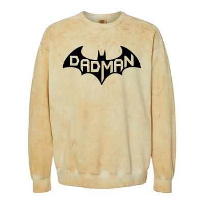 Super Dadman Bat Hero Funny Colorblast Crewneck Sweatshirt